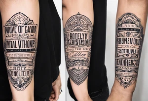 Something on the back of the forearm tattoo idea