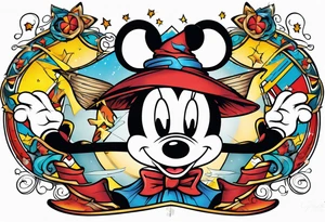 mickey wizard tattoo idea