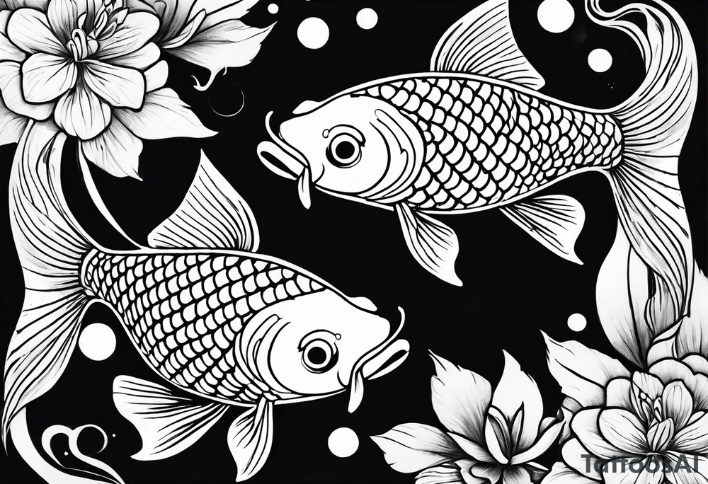 Koi fish tattoo idea
