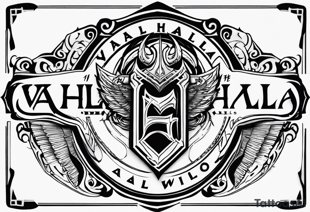 Valhalla fallen warrior tattoo idea