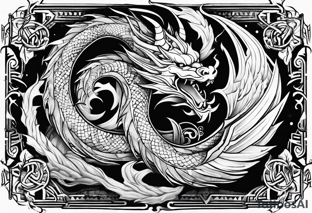 Wyrm tattoo idea