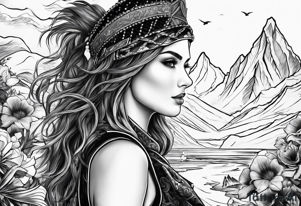 An adventure to live, battle to fight, beauty to love tattoo idea
