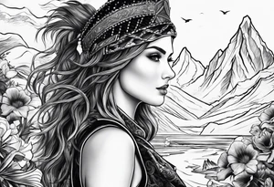 An adventure to live, battle to fight, beauty to love tattoo idea