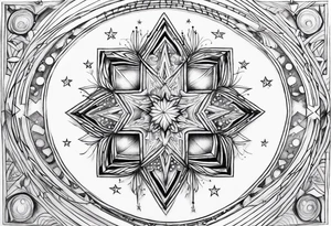 Constellation of stars January 3rd 2003 tattoo idea