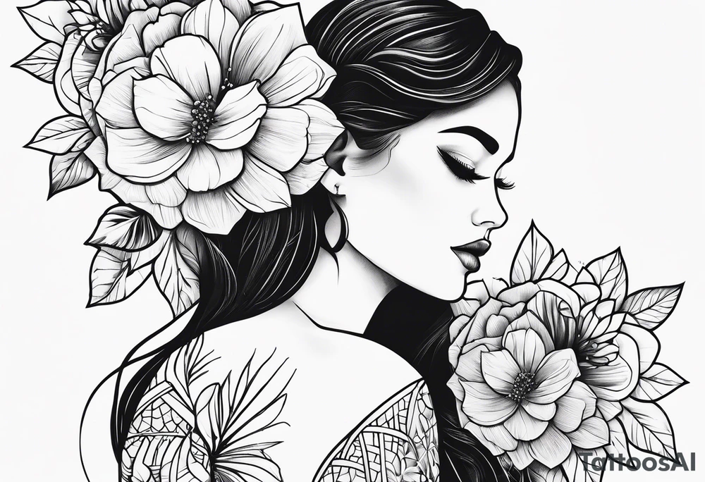 No rain no flowers tattoo idea