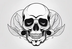 skull groovy tattoo idea