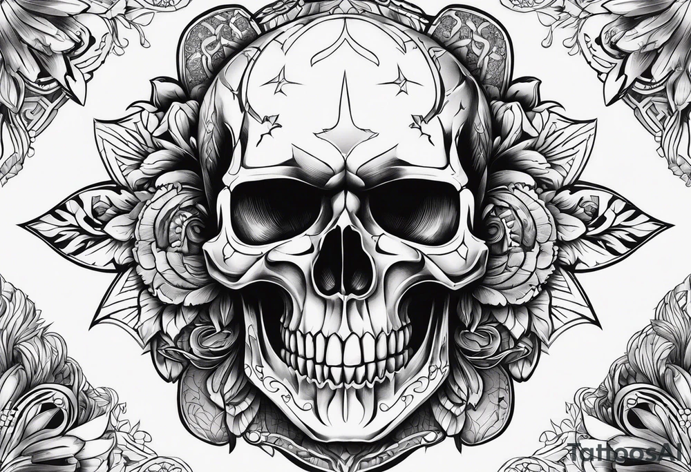 Skull tattoo idea