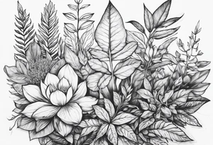 Plants that are not flowers tattoo idea