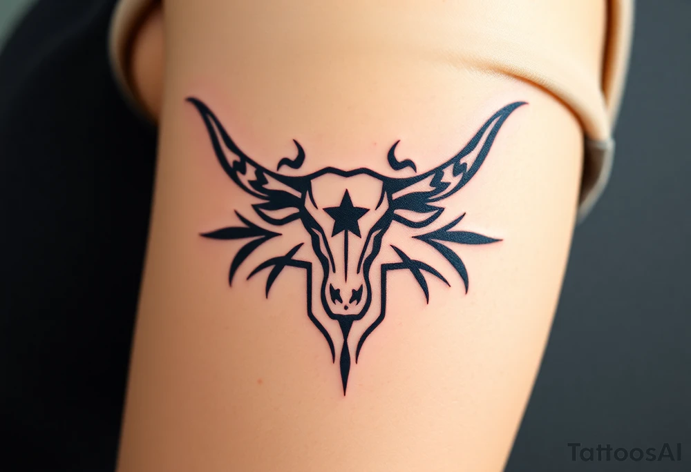Longhorn Skal, Texas flag tattoo idea