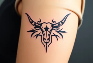Longhorn Skal, Texas flag tattoo idea