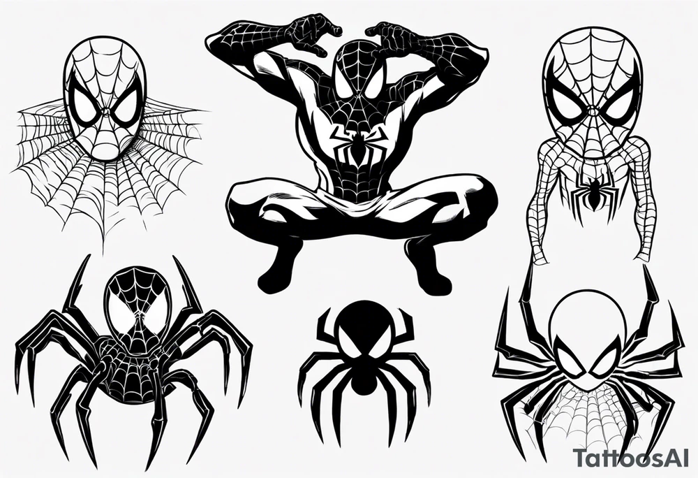 Black toddler as Spider-Man tattoo idea
