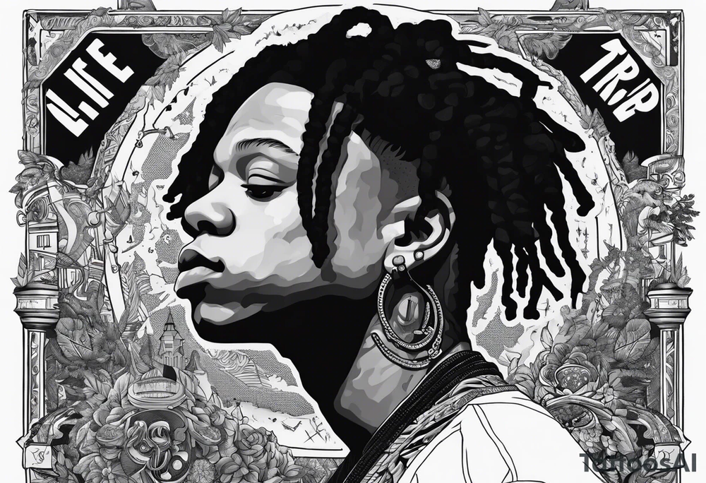 trippie redd album LIFE'S A TRIP music WISH tattoo idea