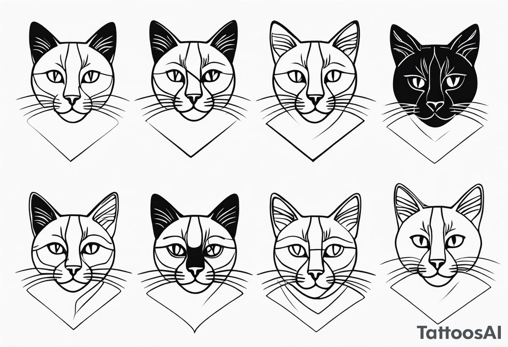 Stamp Tattoo Cat tattoo idea