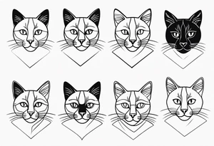Stamp Tattoo Cat tattoo idea