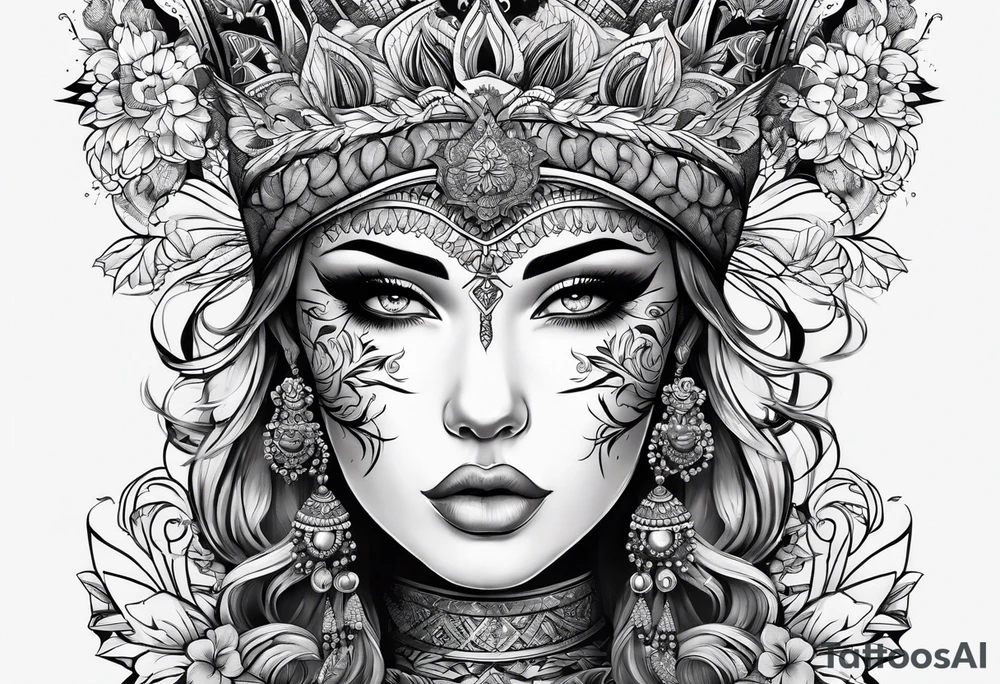 full sleeve canvas tattoo idea