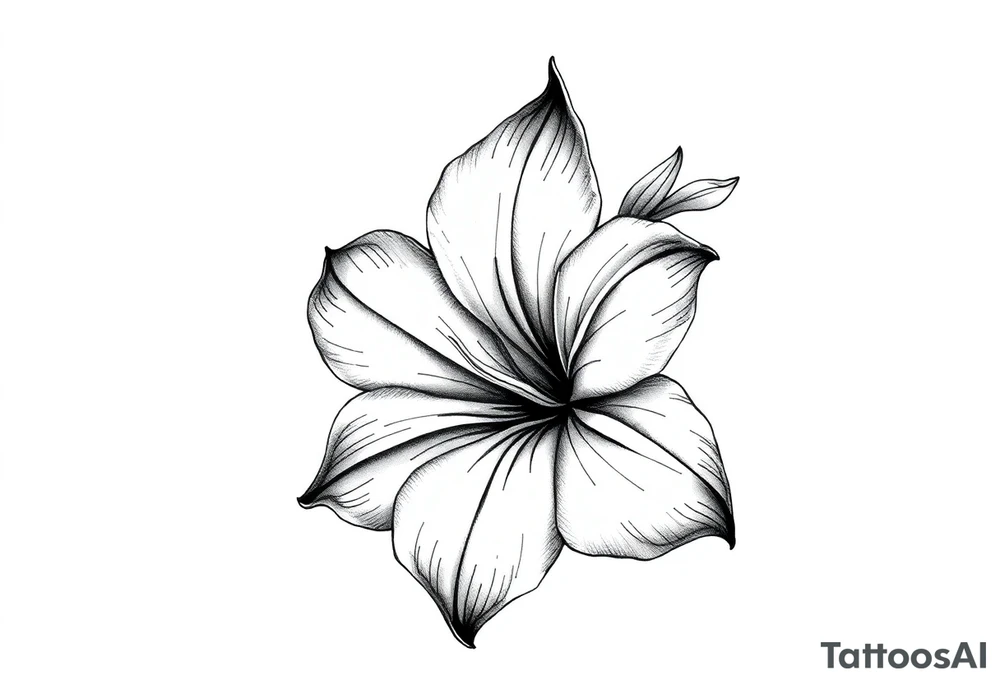 Large gladiolus tattoo idea