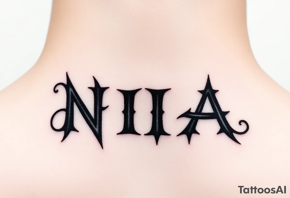 name Nia tattoo idea
