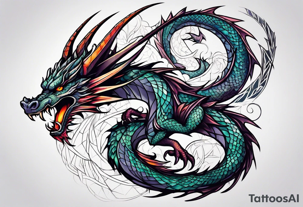 Dragon tattoo idea