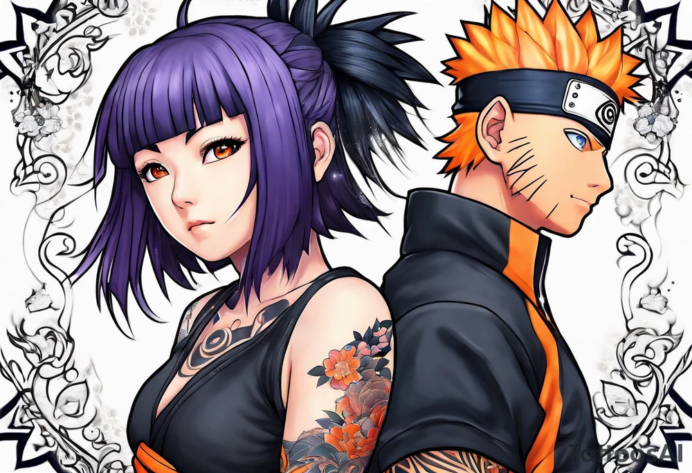 Hinata and hanabi from Naruto tattoo idea