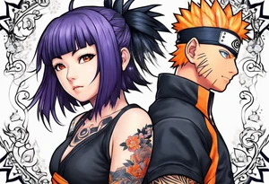 Hinata and hanabi from Naruto tattoo idea