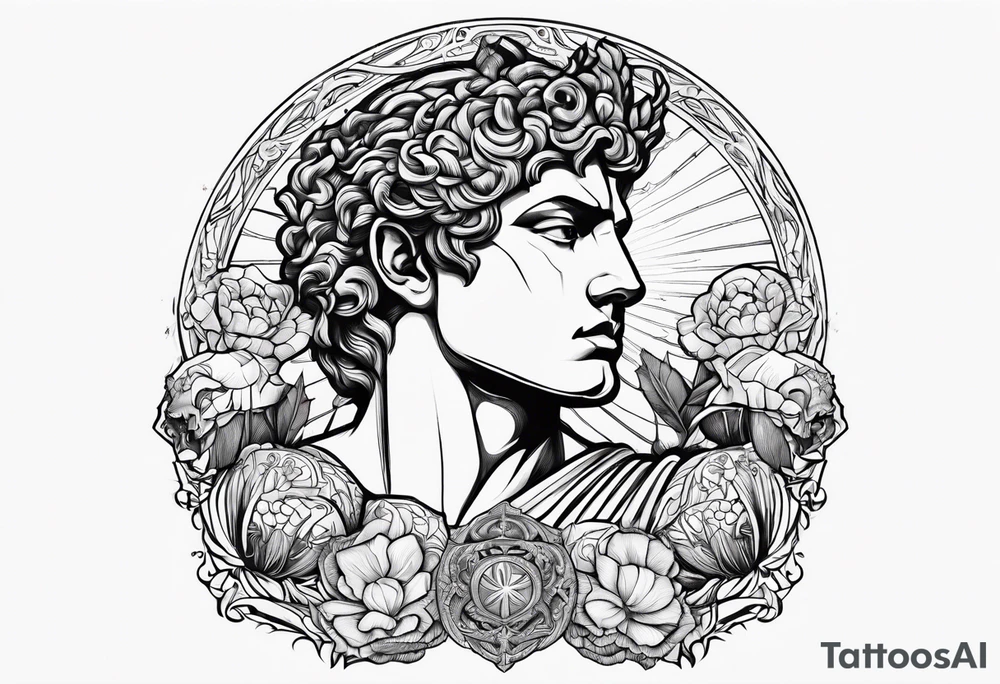 perseus holding medusas head tattoo idea
