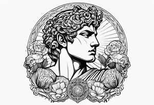 perseus holding medusas head tattoo idea