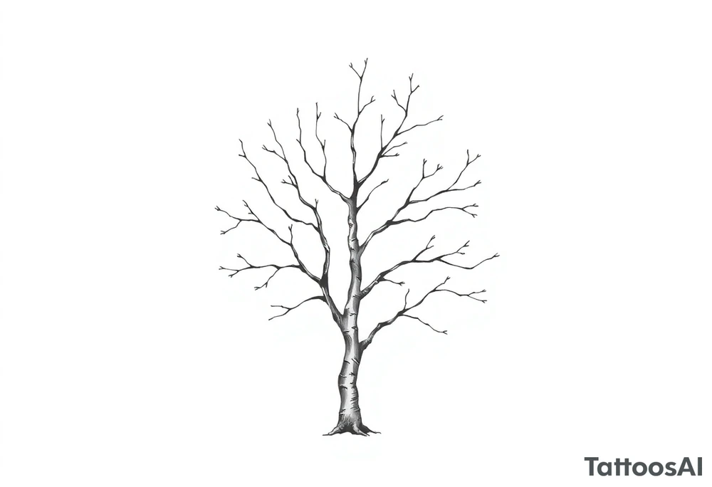 birch tree tattoo idea