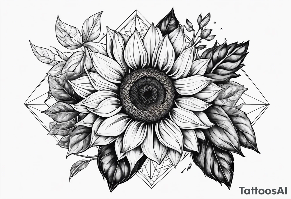 Name Annalise with sunflower tattoo idea