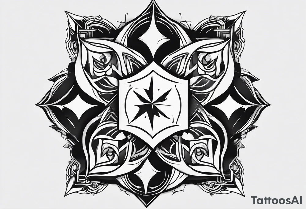 Twin flame. Make it small and minimalistic. Straight clean line border. Everything black and white minus the twin flame fire. tattoo idea