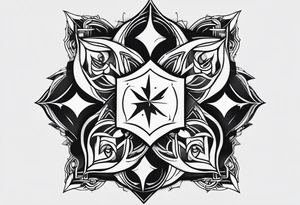 Twin flame. Make it small and minimalistic. Straight clean line border. Everything black and white minus the twin flame fire. tattoo idea