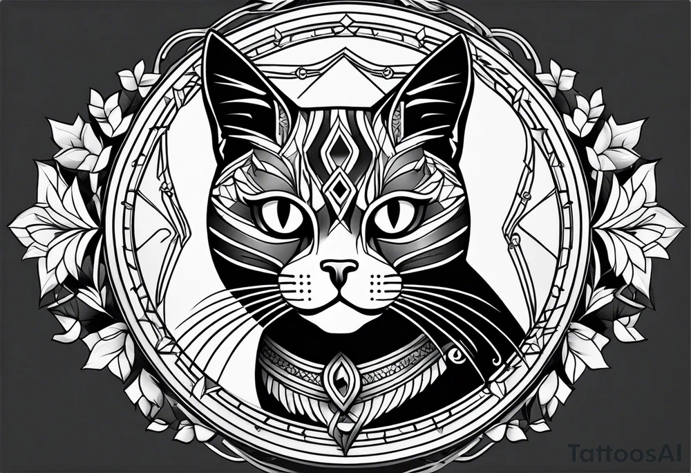 Black Cat tattoo idea