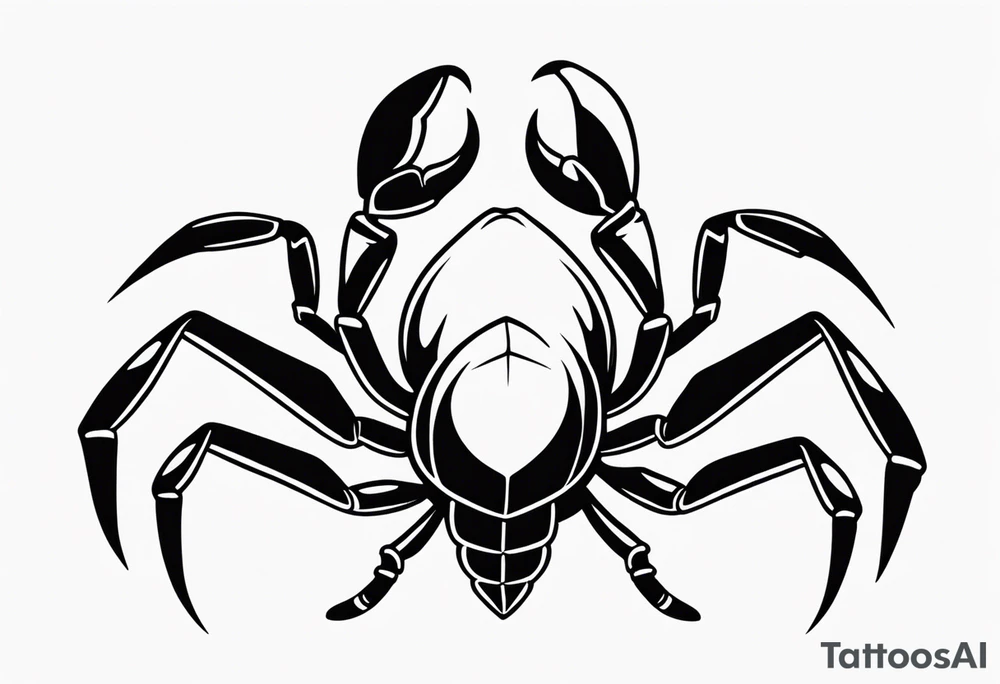 small cartoon scorpion tattoo idea