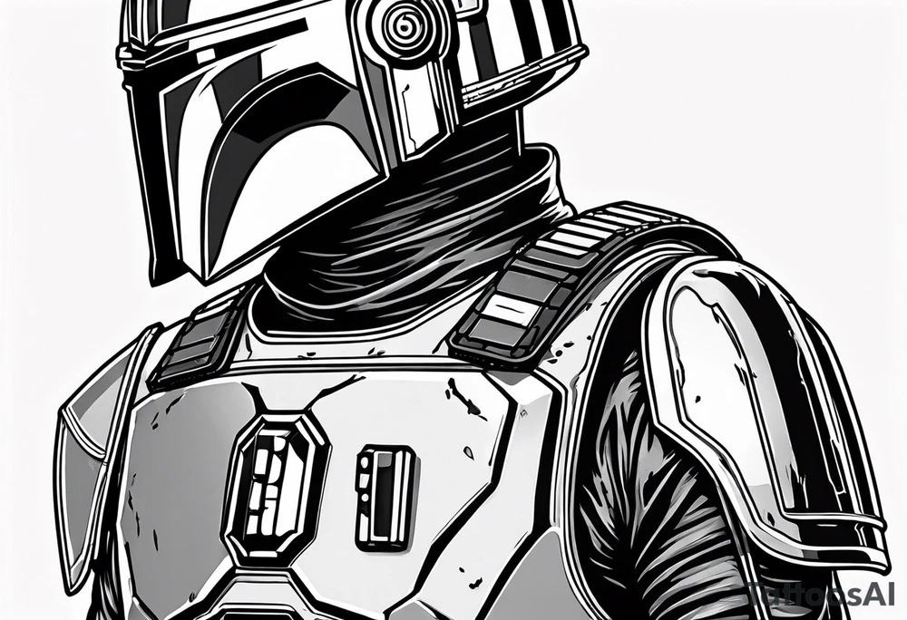 Love, Death & Robots, star wars, mandalorian tattoo idea