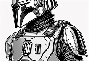 Love, Death & Robots, star wars, mandalorian tattoo idea