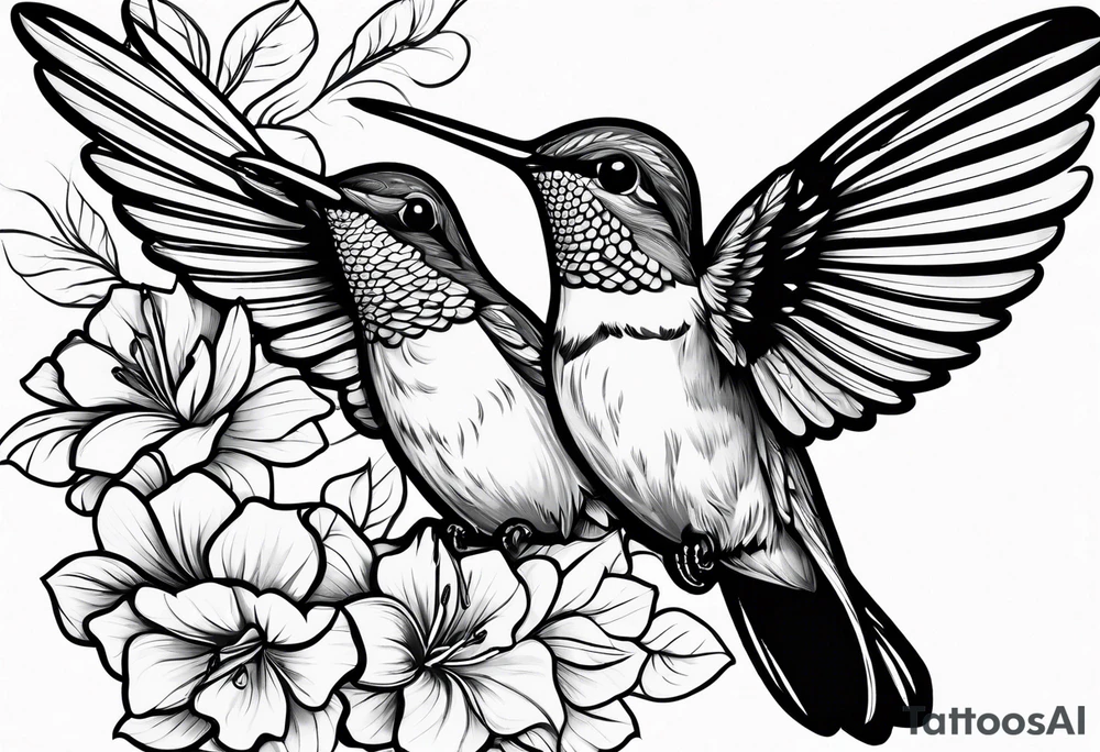 hummingbird tattoo idea