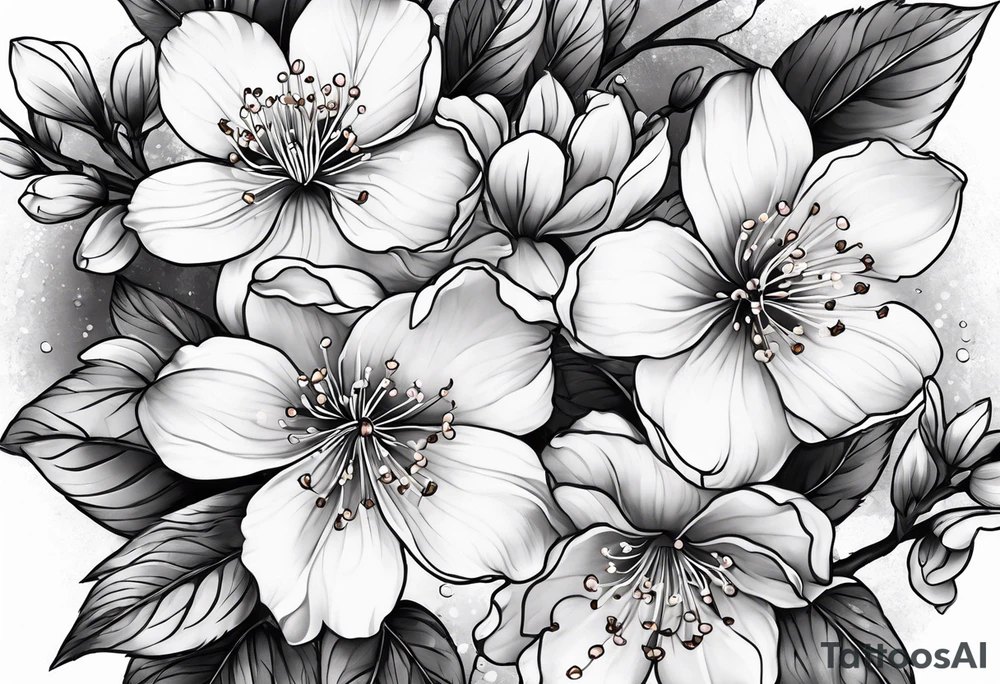 cherry blossom tattoo idea