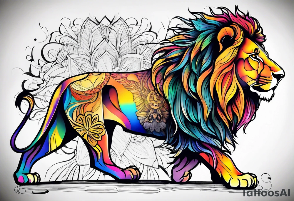 Special needs lion tattoo idea