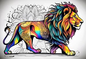 Special needs lion tattoo idea