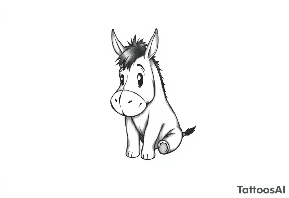 Cute Eeyore wrist tattoo tattoo idea