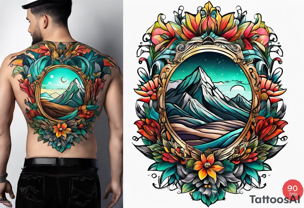 Rolling hills tattoo idea