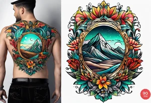 Rolling hills tattoo idea