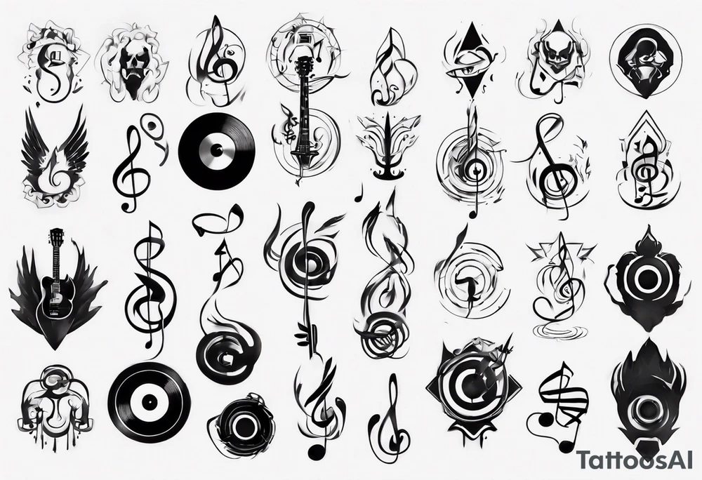 God, music tattoo idea