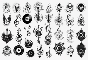 God, music tattoo idea