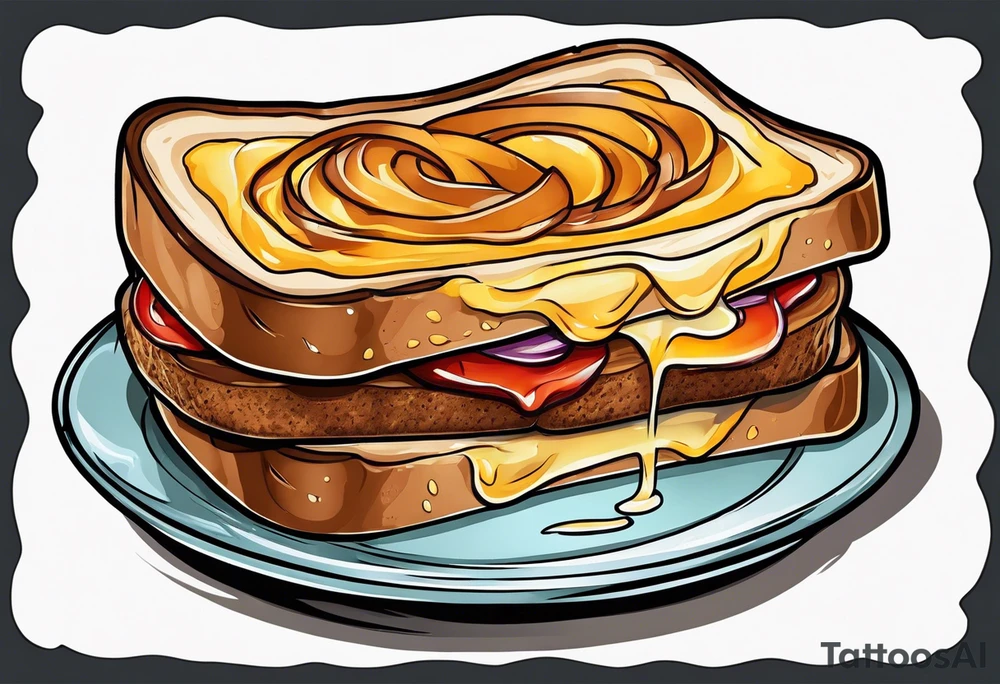 Burnt toast tattoo idea
