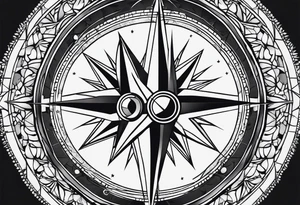 compass tattoo idea