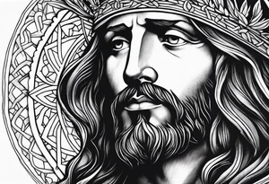 jesus tattooo but  ties into losing a loved one tattoo idea