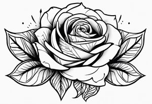Create a hand tattoo design of a rose with the year 1990 on it. tattoo idea