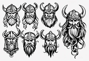 I want a tattoo of a viking with the name “Viking Customs” incorporated in the design tattoo idea