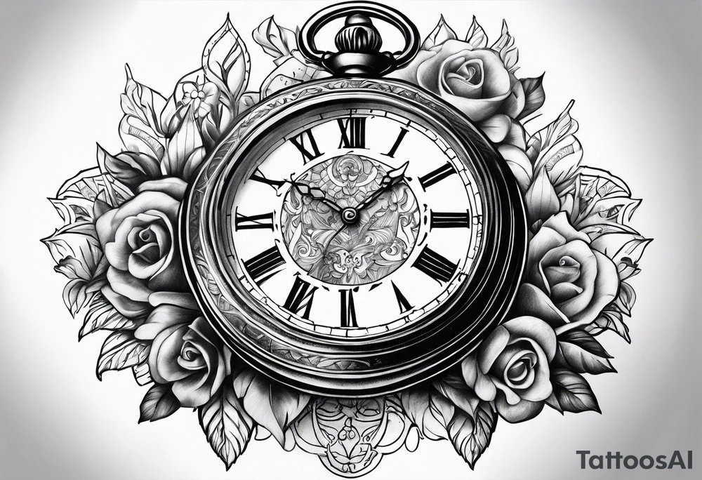 Pocketwatch tattoo idea