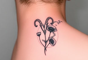 Ryan, Aries, 2 red poppy’s, and smoke tattoo idea
